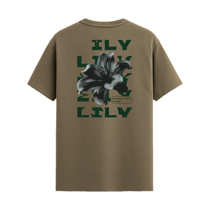 TRENDYFT Minimal Logo Graphic Regular Fit T-Shirt 180 GSM