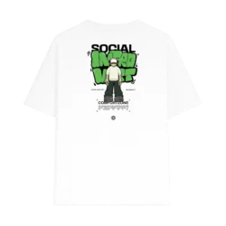TRENDYFT Minimal Green Graphic Oversized T-Shirt 220 GSM - Thumbnail Image 1