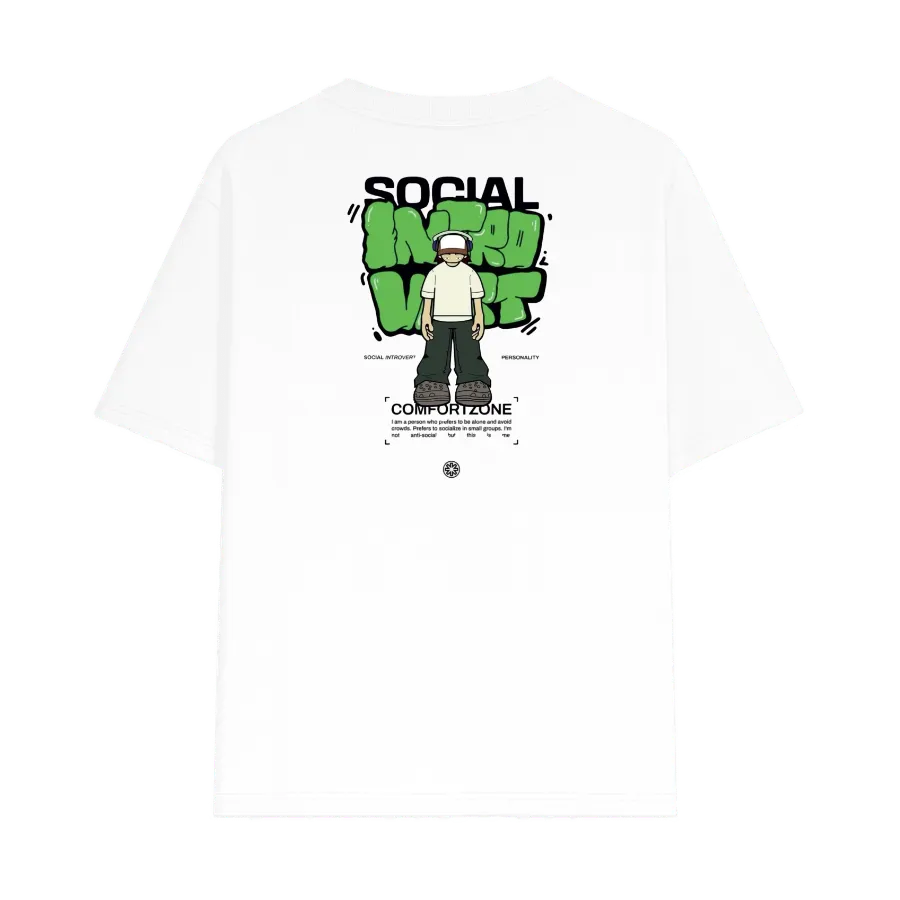 TRENDYFT Minimal Green Graphic Oversized T-Shirt 220 GSM - Image 1