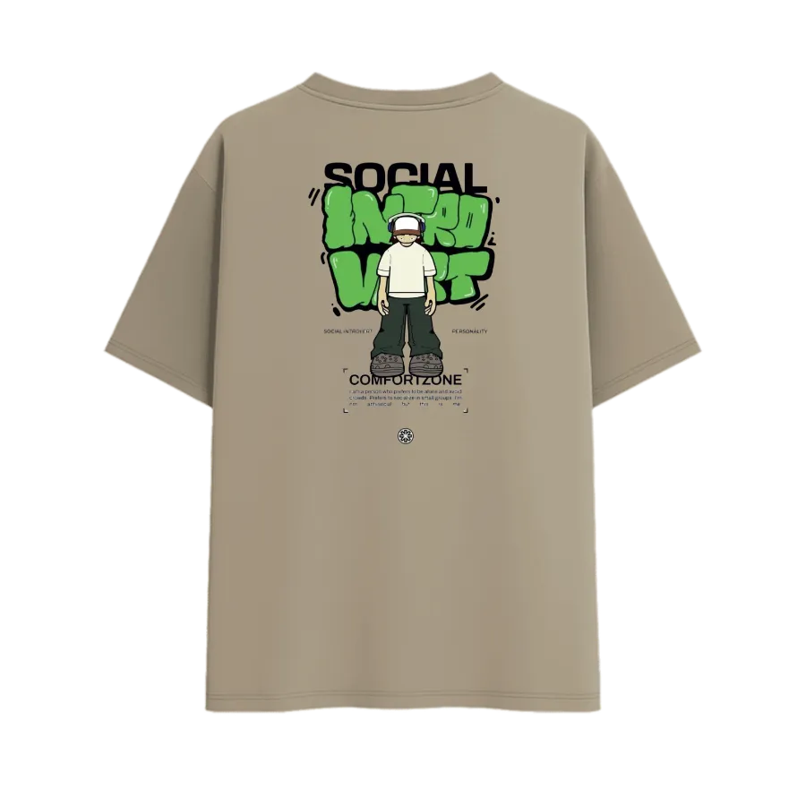 TRENDYFT Minimal Green Graphic Oversized T-Shirt 220 GSM - Image 2