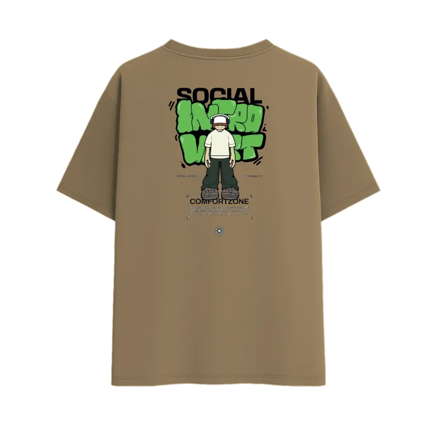 TRENDYFT Minimal Green Graphic Oversized T-Shirt 220 GSM - Image 5