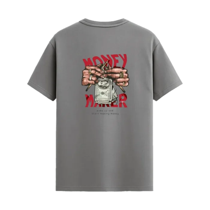 TRENDYFT Money Maker Graphic Regular Fit T-Shirt 200 GSM