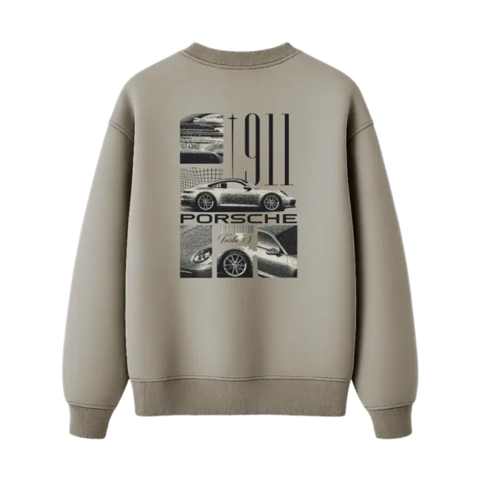 TRENDYFT Porsche Graphic Regular Fit Sweatshirt 300 GSM