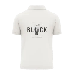 TRENDYFT Block Graphic Polo T-Shirt 220 GSM Cotton - Thumbnail Image 1