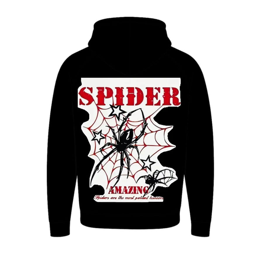 TRENDYFT Premium 320 GSM Spider Graphic Zip Hoodie - Image 2