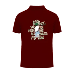TRENDYFT Premium Graphic Polo T Shirt 220 GSM Cotton - Thumbnail Image 2
