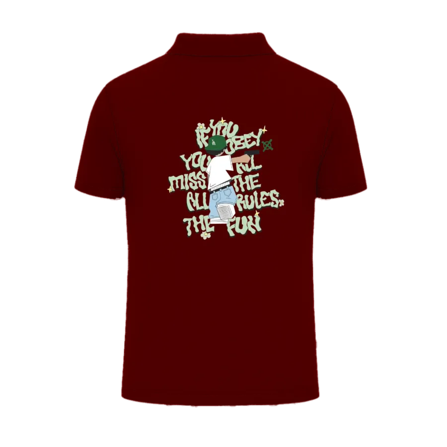 TRENDYFT Premium Graphic Polo T Shirt 220 GSM Cotton - Image 2