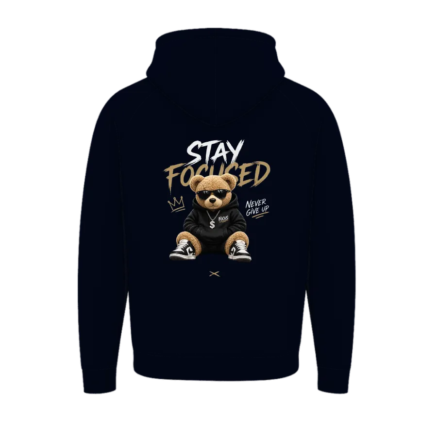 TRENDYFT Stay Focused Graphic Oversized Hoodie 430 GSM - Image 2