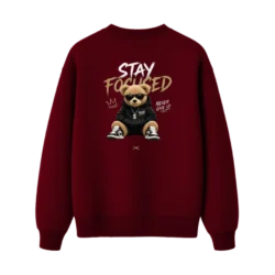 TRENDYFT Stay Focused Graphic Regular Fit Sweatshirt 300 GSM - Thumbnail Image 1