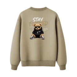 TRENDYFT Stay Focused Graphic Regular Fit Sweatshirt 300 GSM - Thumbnail Image 5