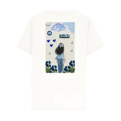 TRENDYFT Girl Illustration Graphic Regular T Shirt 180 GSM - Thumbnail Image 3