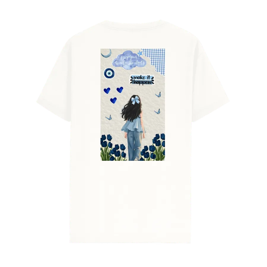 TRENDYFT Girl Illustration Graphic Regular T Shirt 180 GSM - Image 3