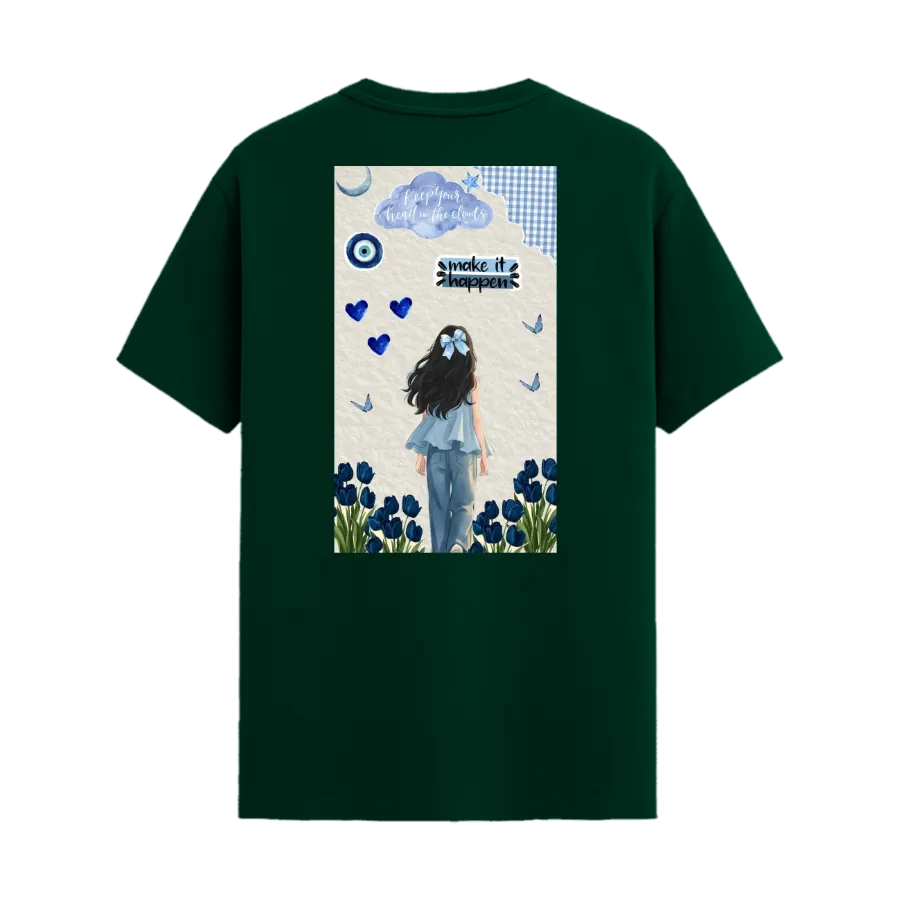TRENDYFT Girl Illustration Graphic Regular T Shirt 180 GSM - Image 4