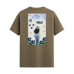 TRENDYFT Girl Illustration Graphic Regular T Shirt 180 GSM - Thumbnail Image 6