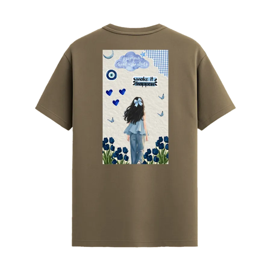 TRENDYFT Girl Illustration Graphic Regular T Shirt 180 GSM - Image 6