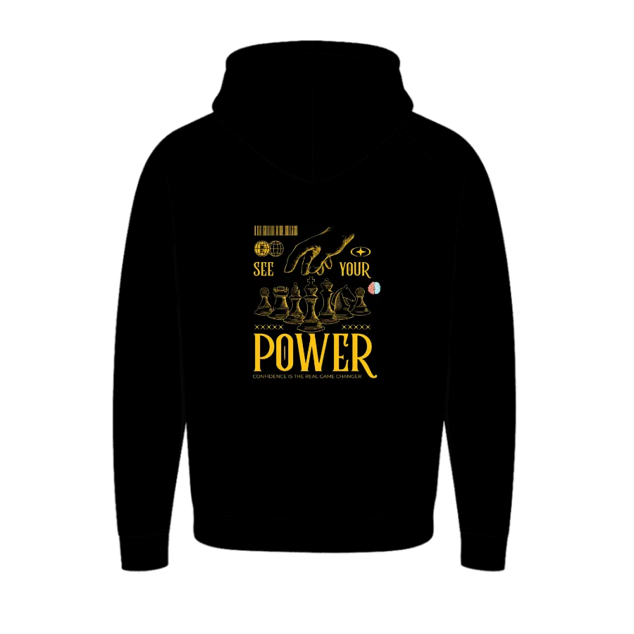 TRENDYFT Power Graphic Zip Hoodie 320 GSM - Image 2