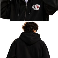 TRENDYFT Premium Graphic Zip Hoodie 320 GSM - Thumbnail Image 2