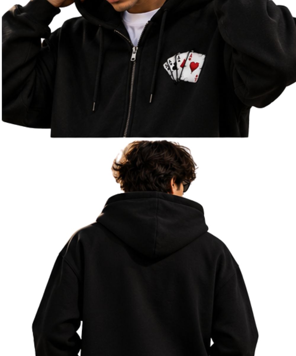 TRENDYFT Premium Graphic Zip Hoodie 320 GSM - Image 2