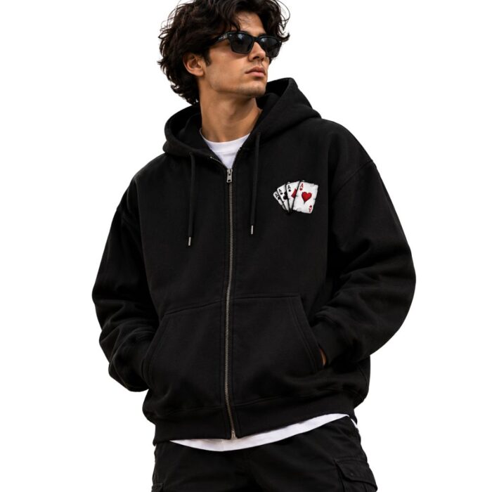 TRENDYFT Premium Graphic Zip Hoodie 320 GSM